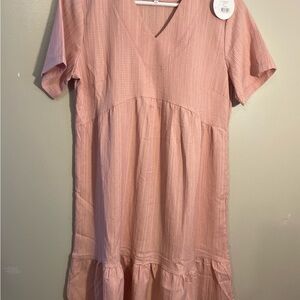 Sweet Kama Boutique Pink Short Sleeve Dress